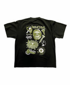 BITS AND PIECES TEE - HALLUCINATION MOSS