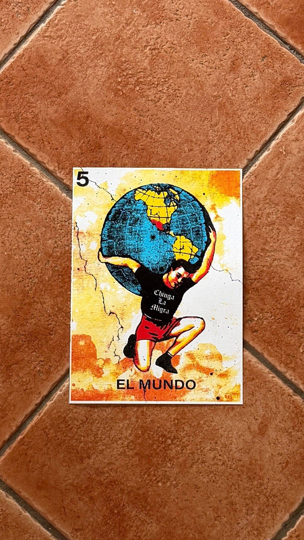 CHINGA LA MIGRA // SCREEN-PRINTED POSTER